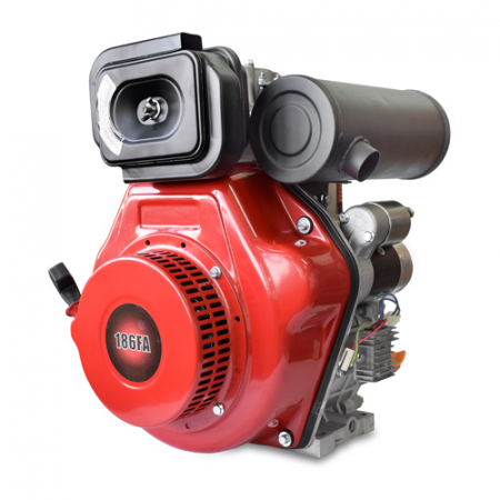 Дизельный двигатель REDVOLT 186FAE (G3-тип, эл. запуск, без т/б) L=77